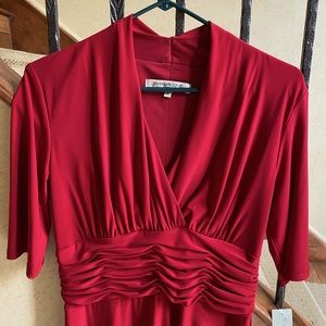 NWT. Evan-Picone. Size 8 Red Party Dress